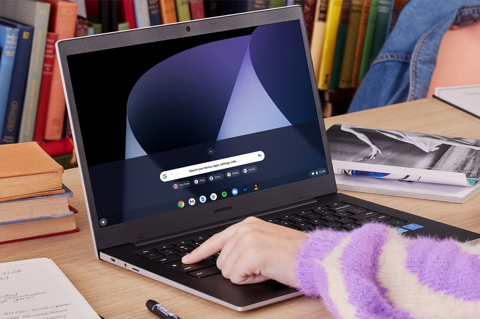 Using Chrome OS on a laptop screen
