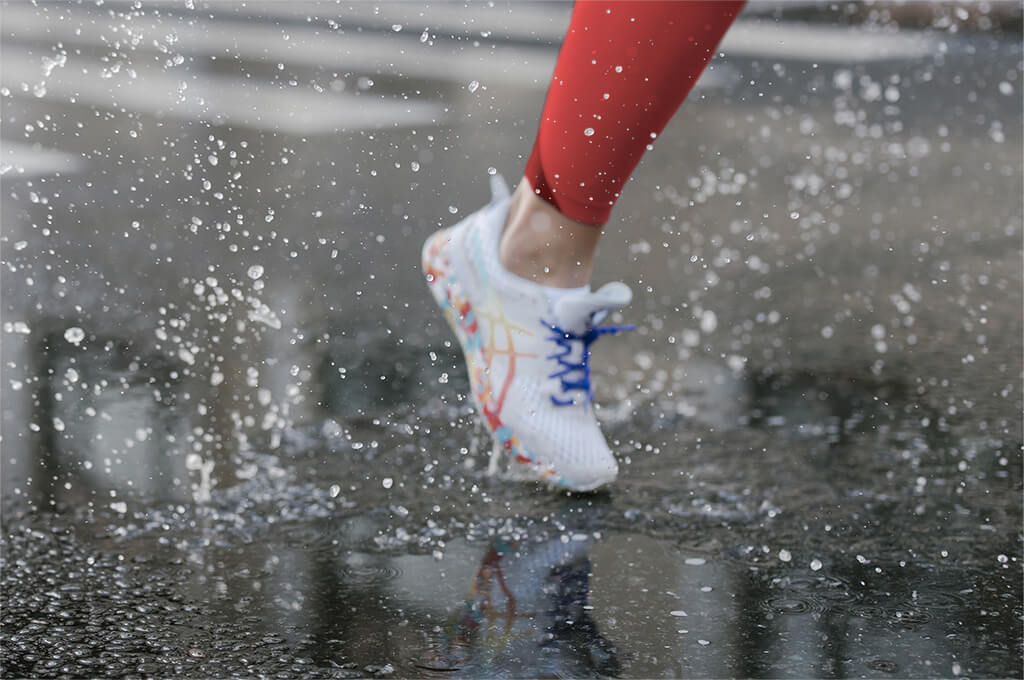 Running in the rain