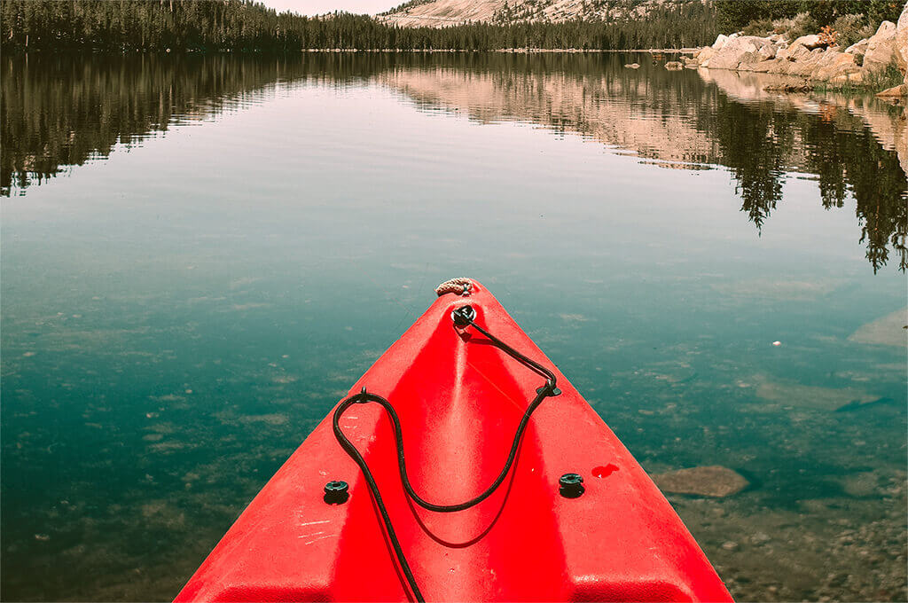 Kayaking with a waterproof phone
